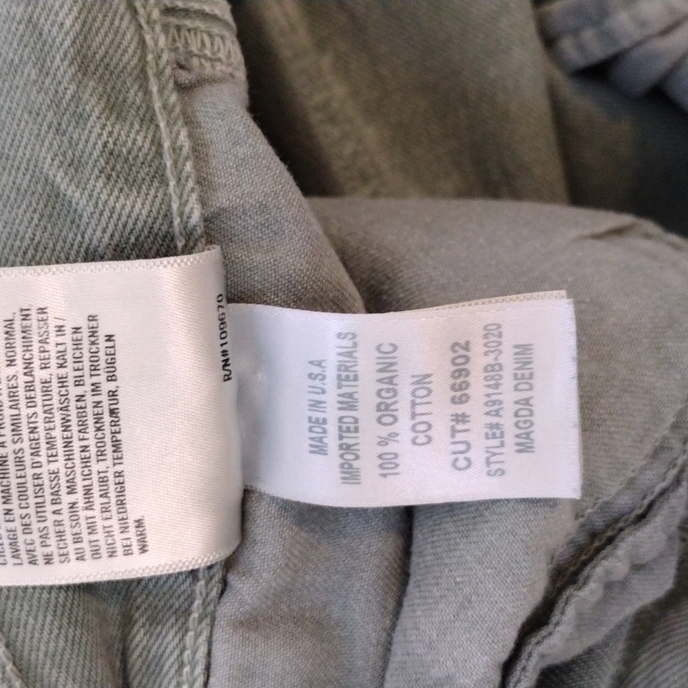 Agolde Sage Green Denim Carpenter Jeans - Picture 6 of 8